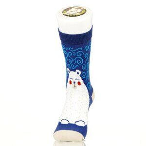 Sock Atomica Polar Bear Blues Socks 1 Pair Novelty Unisex NEW